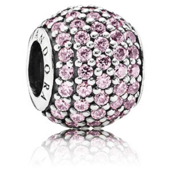 Pandora Jewelry - PAVÉ LIGHTS W/ PINK CZ CHARM "Retired" PRICE DROP!